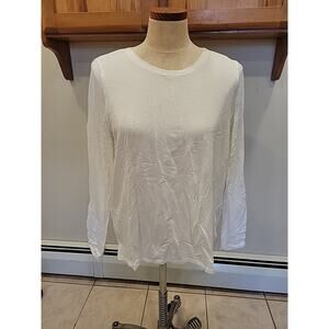 Beacan Cove Womans White Long Sleeve Shirt Size XL